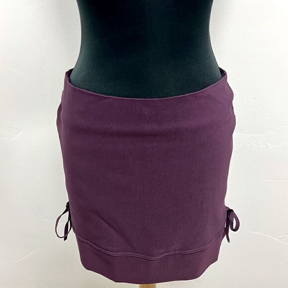 Forever 21 purple y2k miniskirt sz L NWT retro vintage deadstock. Side ties - Picture 1 of 12